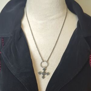 Vintage Kopi Norway Sterling Silver Cross Necklace | 925 Religious Pendant